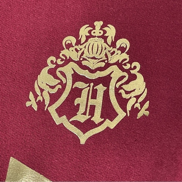 Wizarding World Harry Potter Hogwarts maroon hoodie medium - Picture 4 of 6